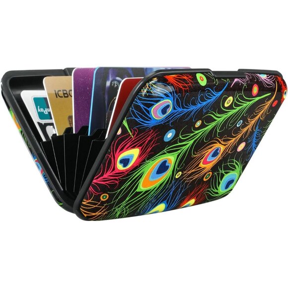 Wallet Credit Cards Holder Feather - Picture 6 of 7